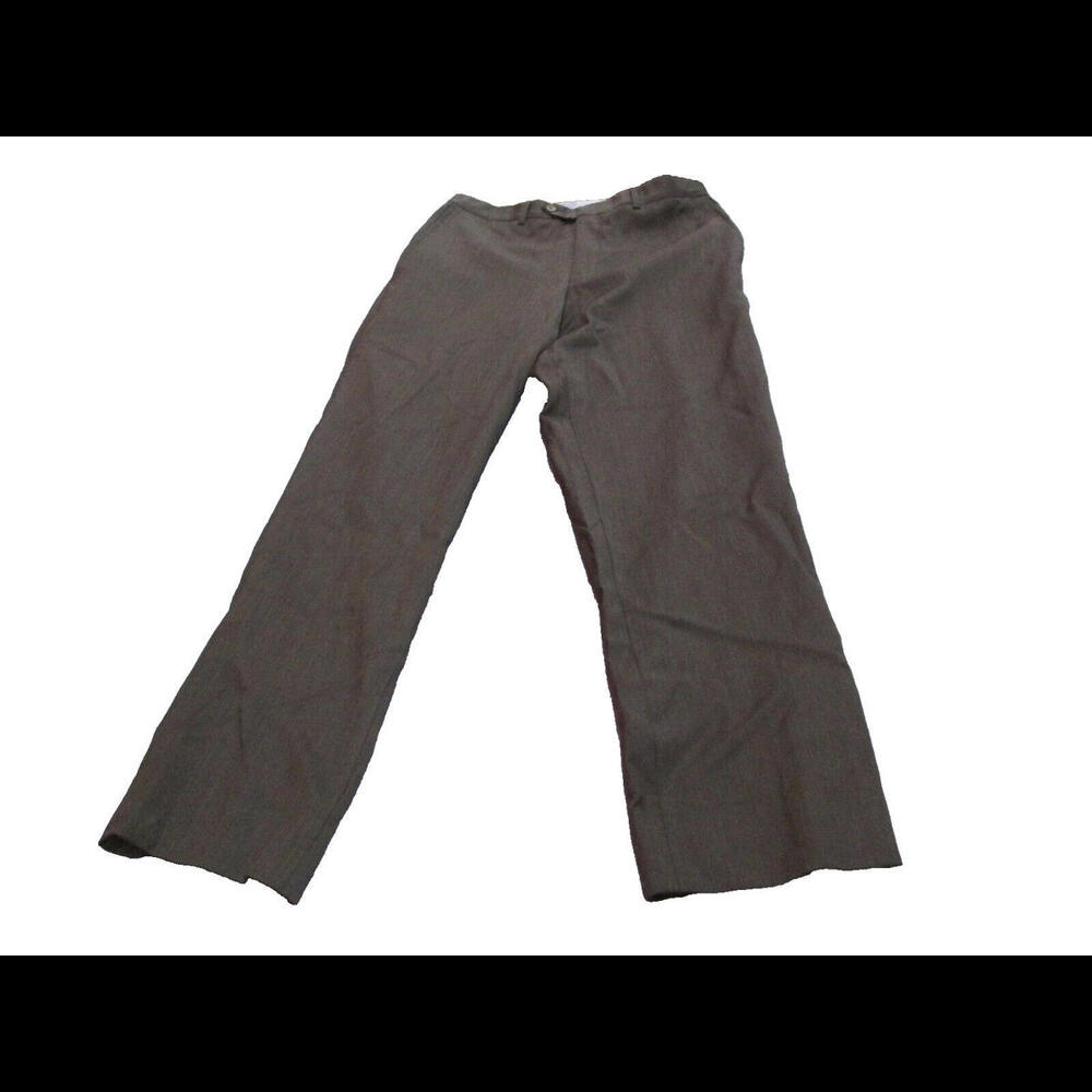 Kirkland Signature Mens Brown Wool Dress Pants Size 32x32 Dry Clean Only